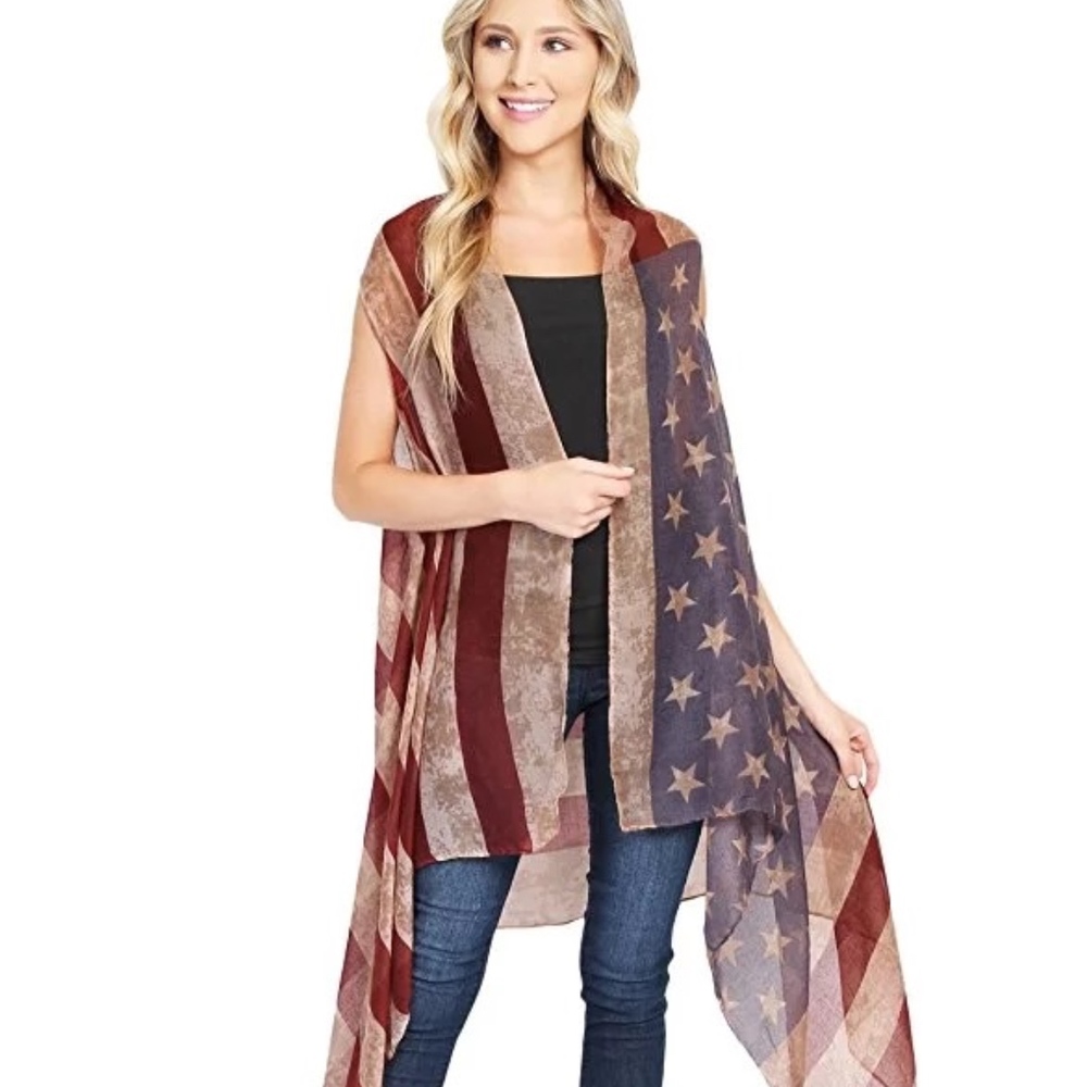 Patriotic Shawl/Vest